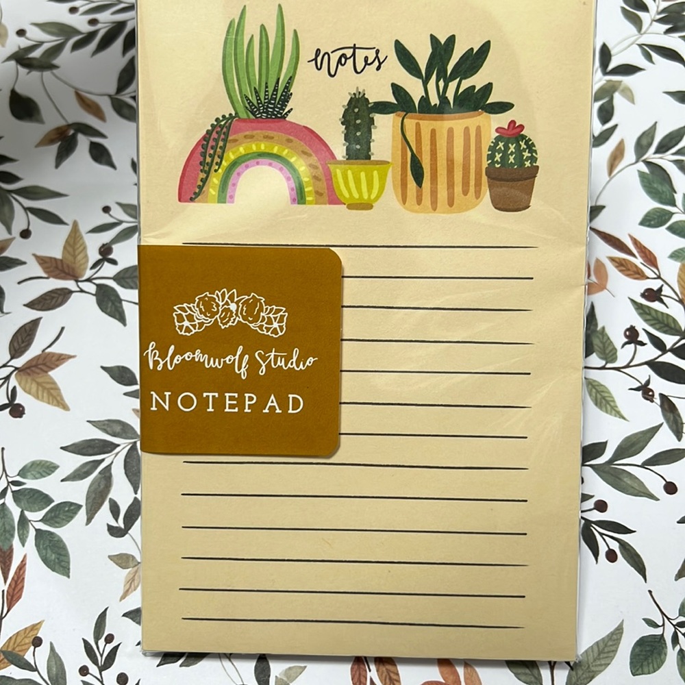 Plant Themed Notedpad